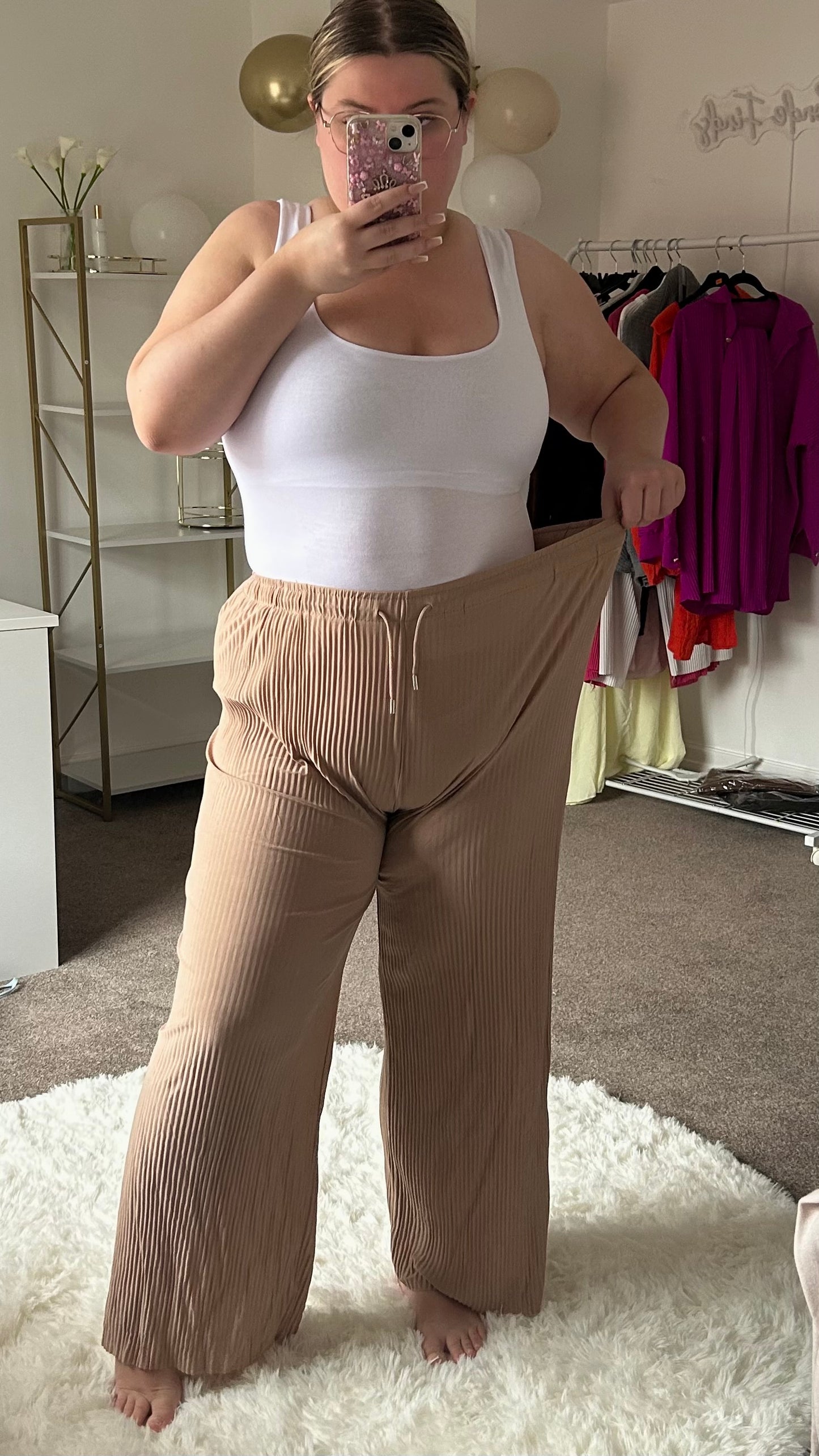 Beachy Plisse Trousers