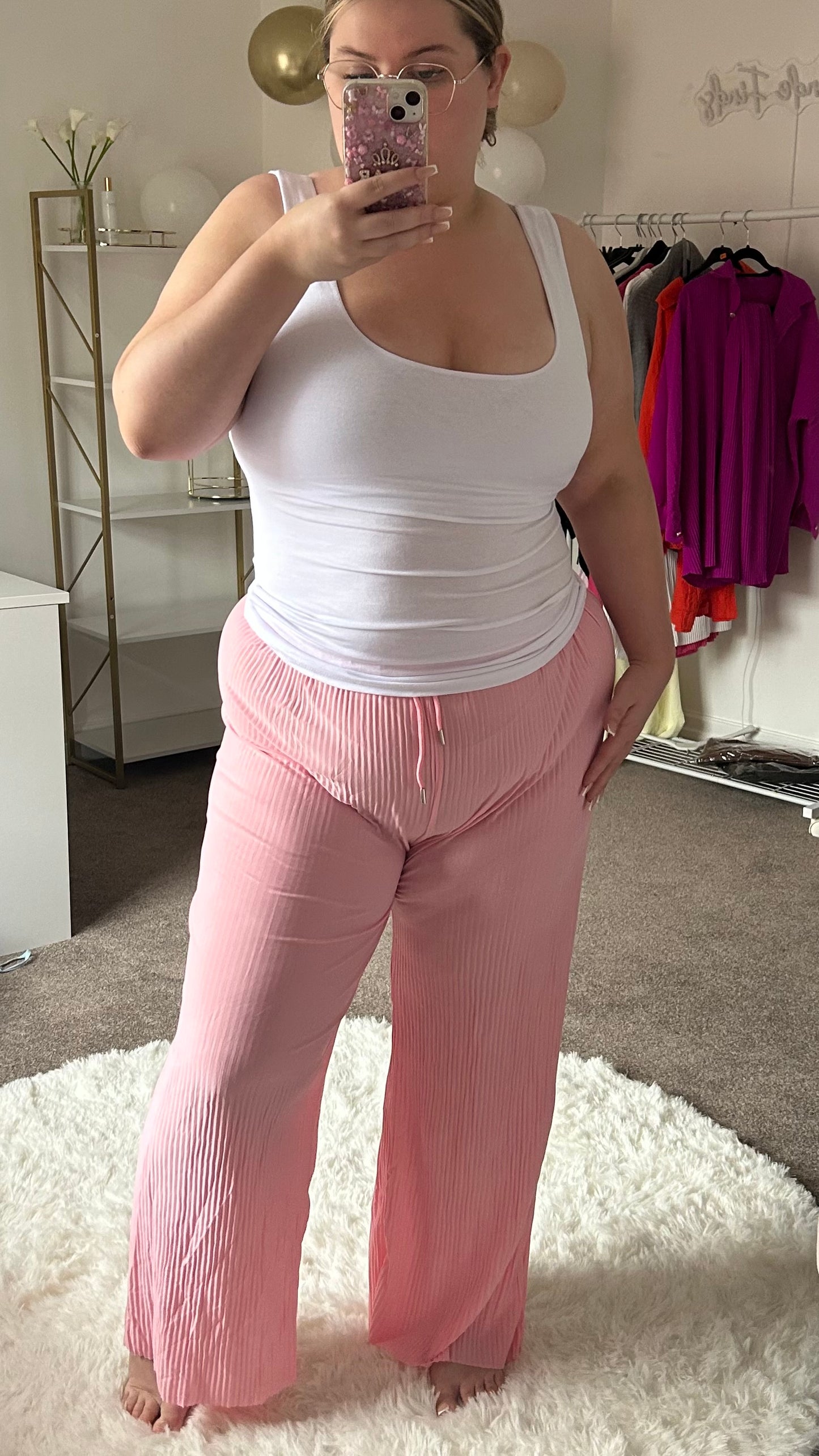 Beachy Plisse Trousers