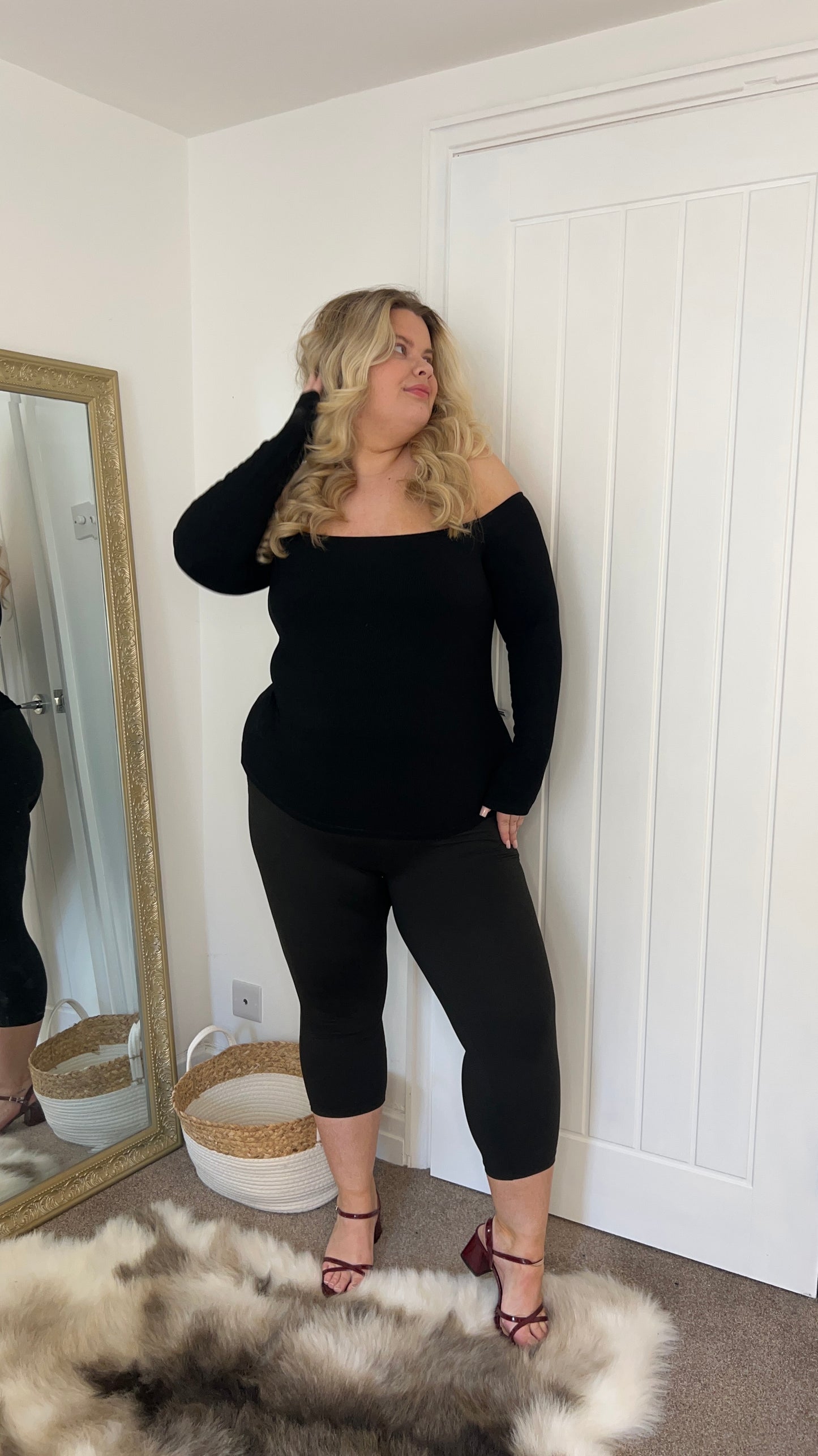 Soft Touch High Waisted Capri Trousers