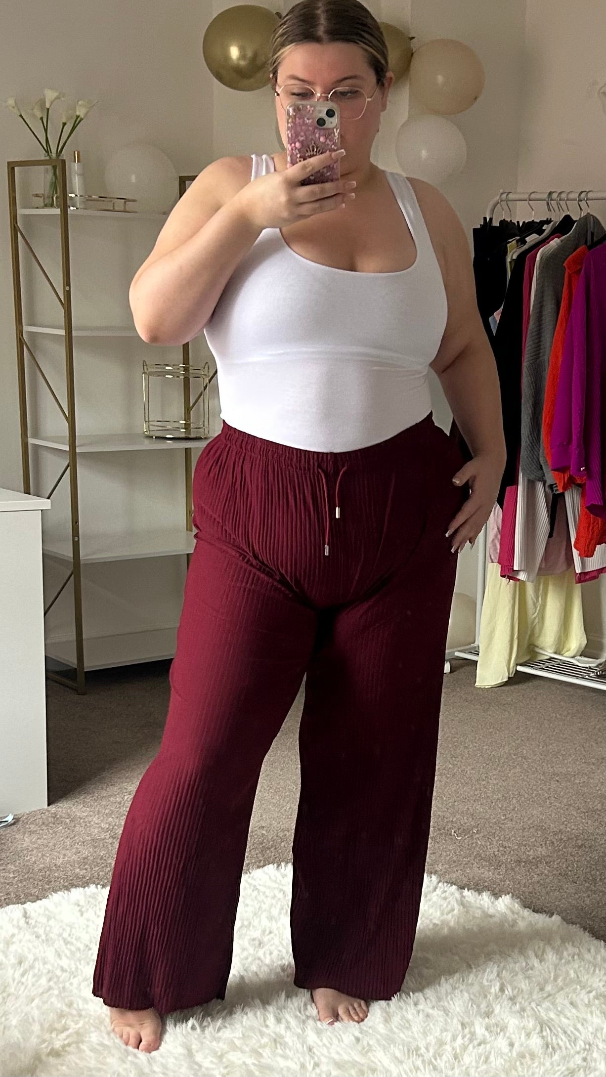 Beachy Plisse Trousers