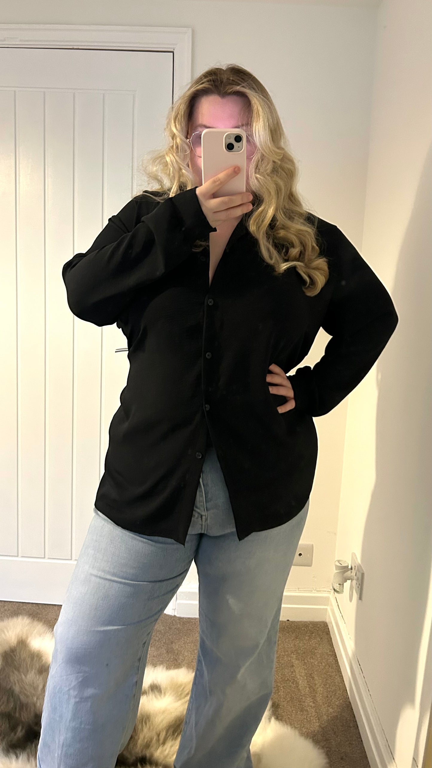 Oversized Flowy Spring Adjustable Shirt