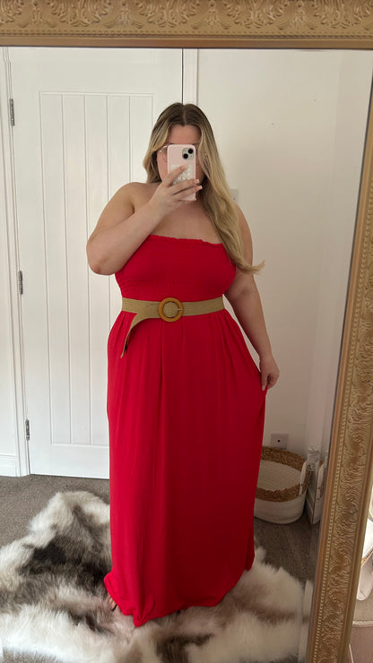 Magic Stretch Bandeau Maxi Dress