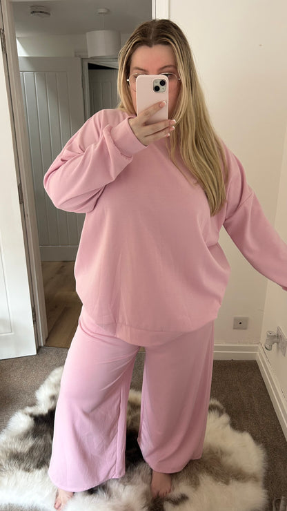 Oversized Wide Leg Trouser Spring Tracksuit