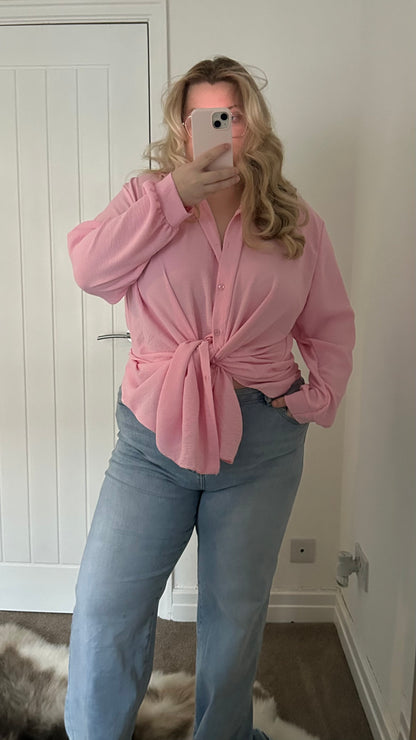 Oversized Flowy Spring Adjustable Shirt