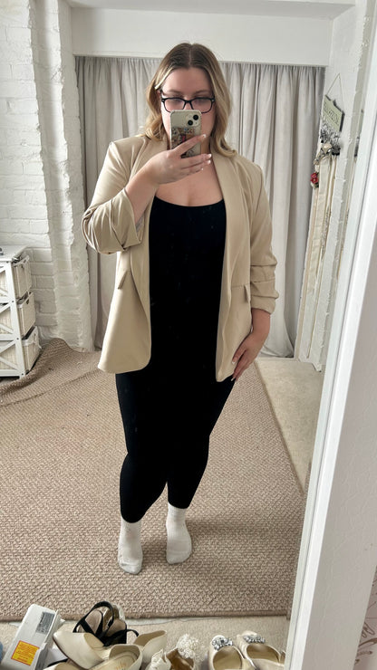 Casual Ruched Blazer