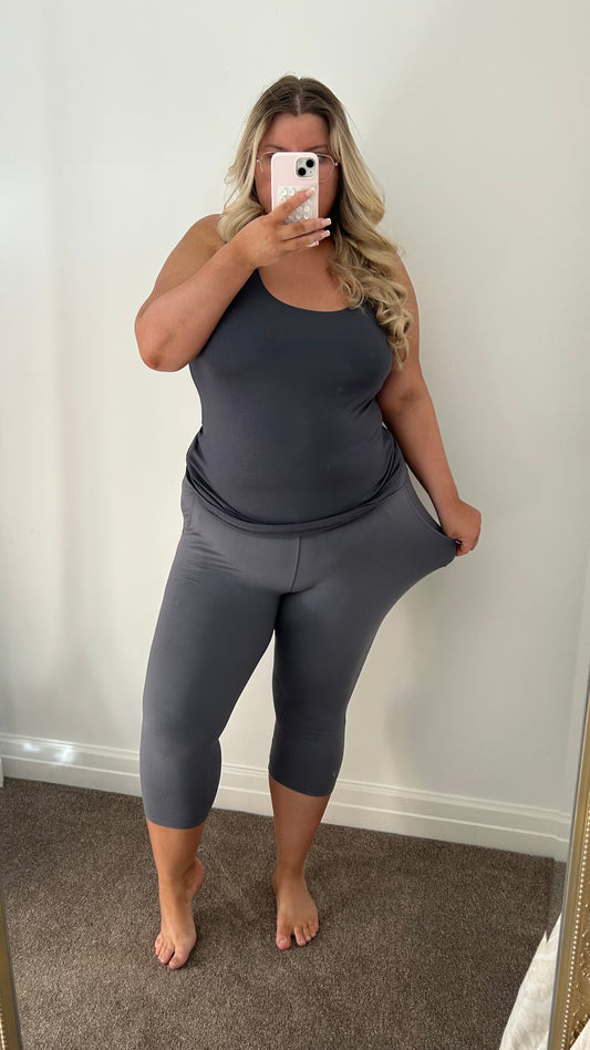 Soft Touch High Waisted Capri Trousers
