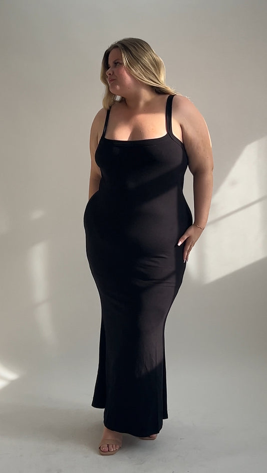 The Shape Dress - Cotton Bodycon Maxi Dress