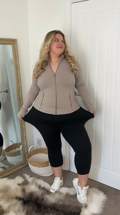 Soft Touch High Waisted Capri Trousers