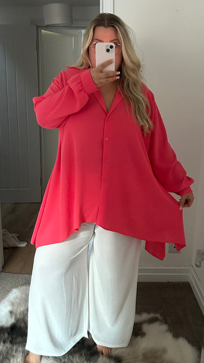 Oversized Flowy Spring Adjustable Shirt