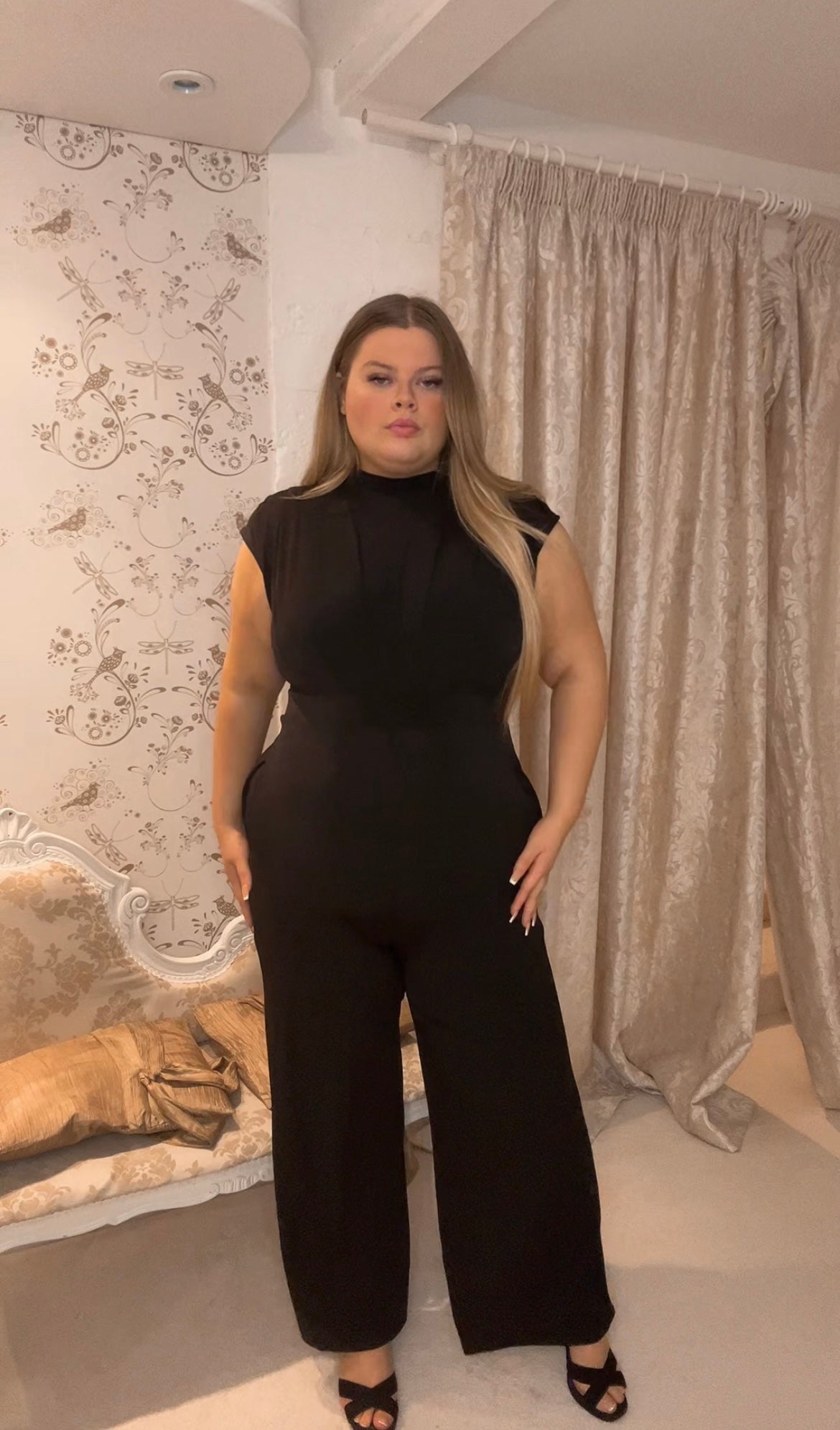 The Gabriella - Mock Neck Jumpsuit