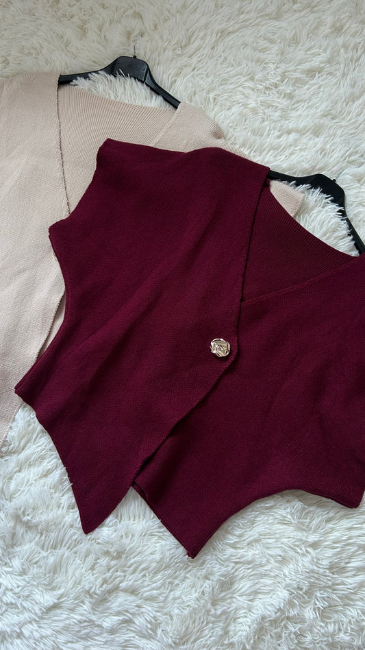 Assymetrical Classy Knit Top