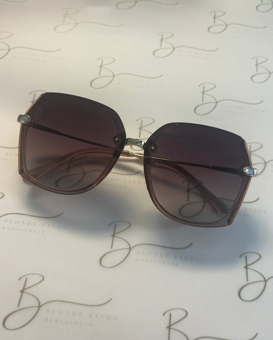 BEVERLY Brown Frame Sunglasses