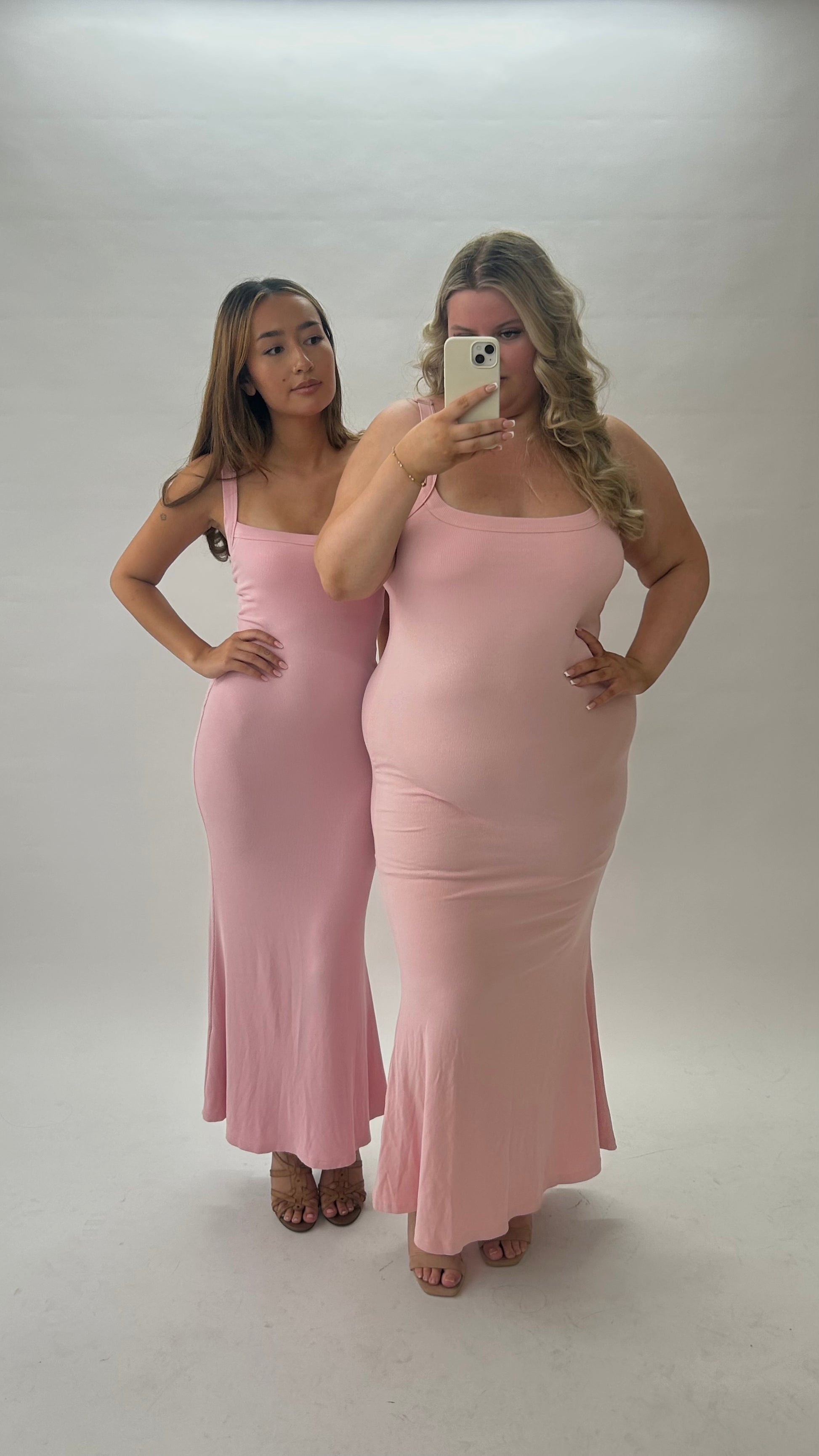 cotton bodycon maxi dress Plus Size Carlette Bodycon Maxi Dress -Burgundy 2X / Burgundy at Curvy Sense