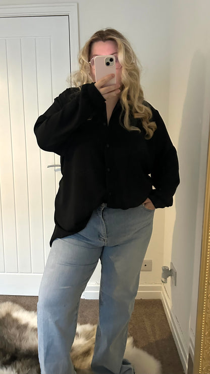 Oversized Flowy Spring Adjustable Shirt