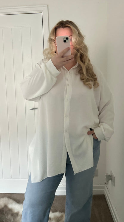 Oversized Flowy Spring Adjustable Shirt
