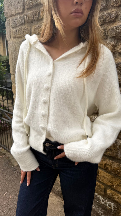 The Cosy Autumn Jacket - Button Up Hooded Style