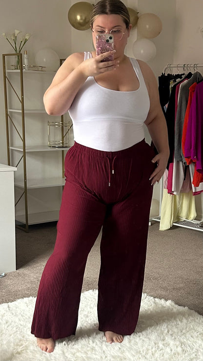 Beachy Plisse Trousers