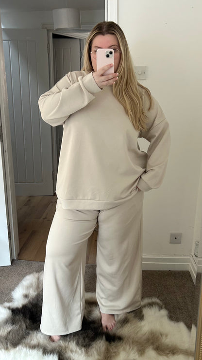 Oversized Wide Leg Trouser Spring Tracksuit