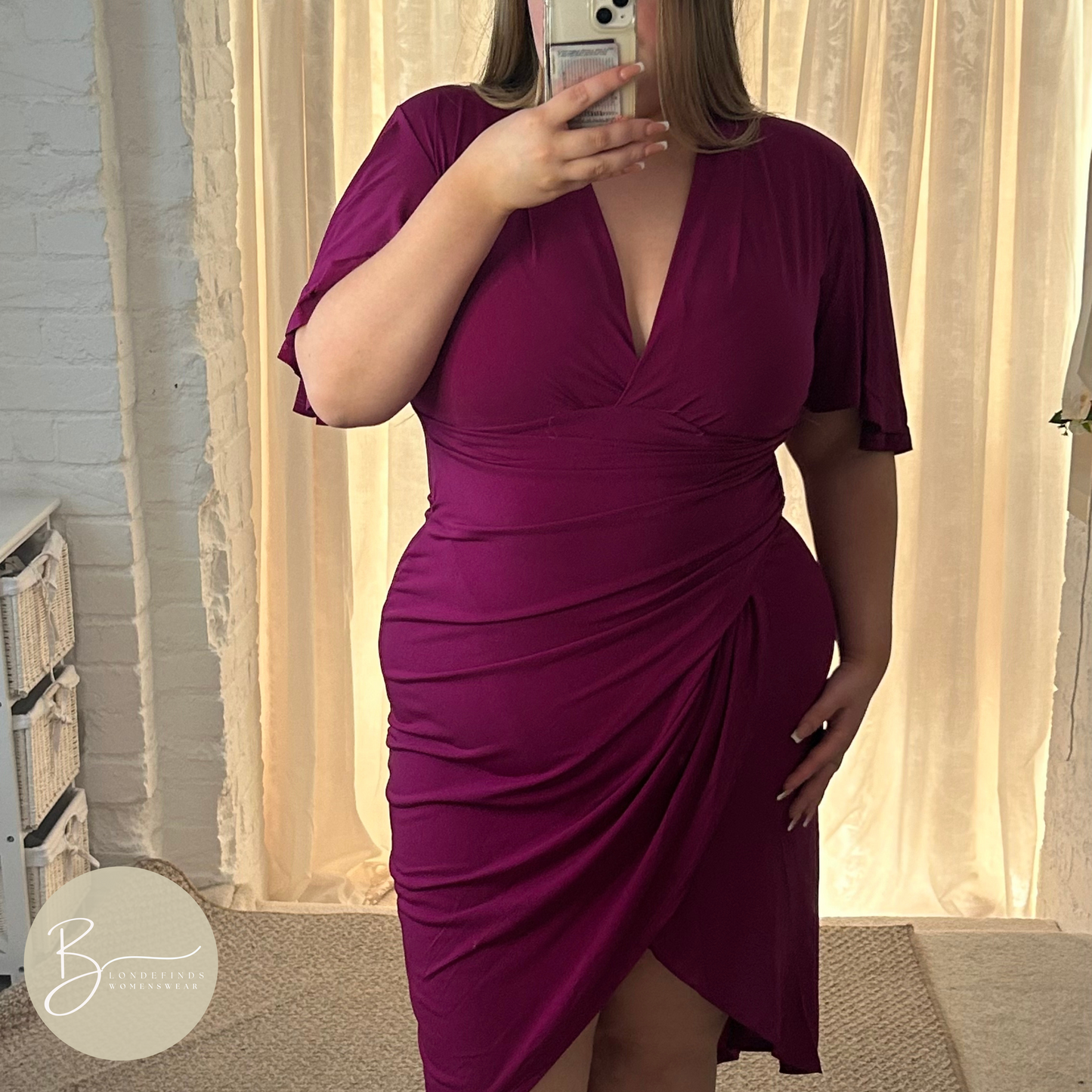 The Vivian - Flutter Drape Dress