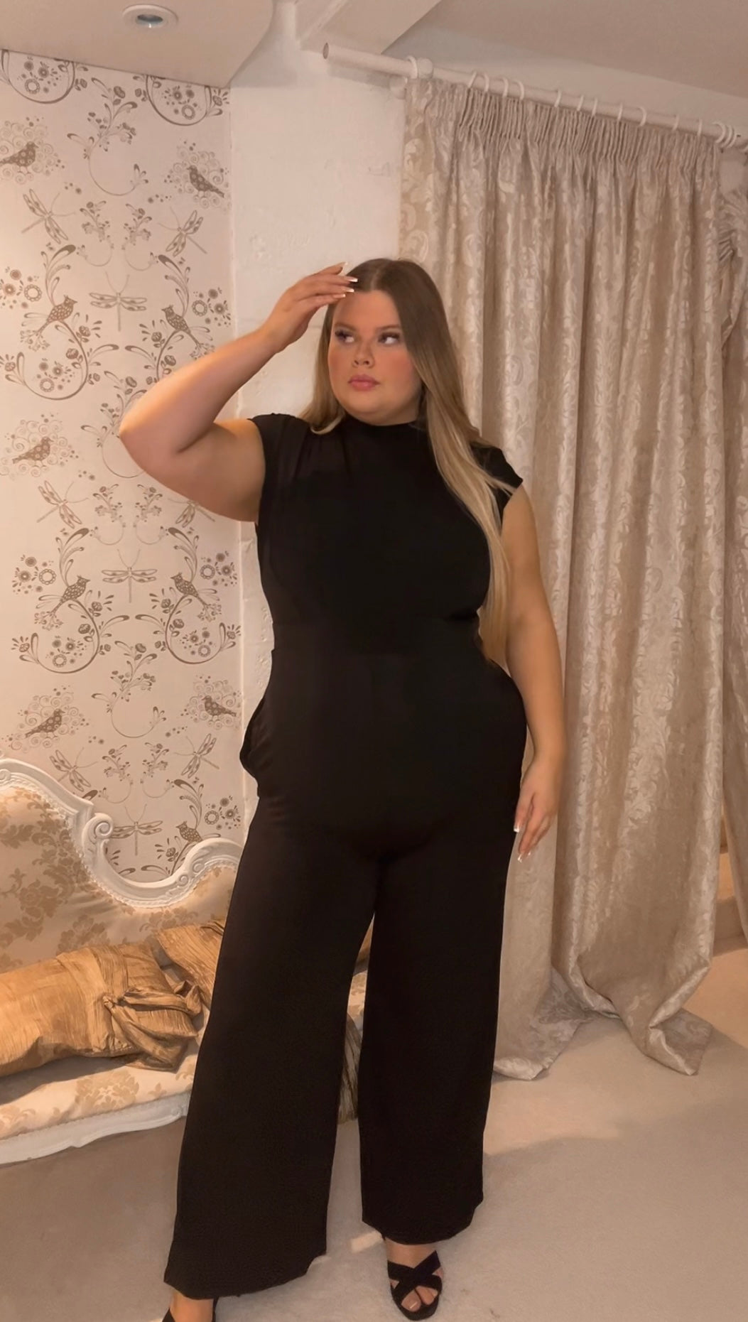 The Gabriella - Mock Neck Jumpsuit