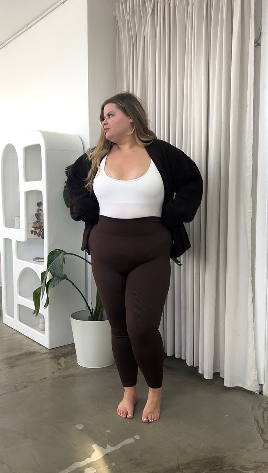 Thick Ribbed Leggings