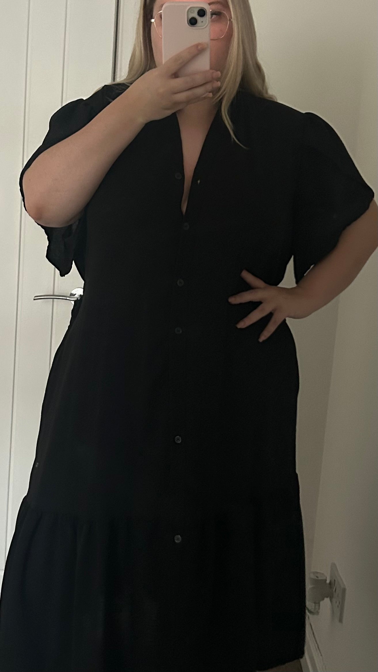 THE CHERISH - Ruffle Style Belt Short Sleeve Dress