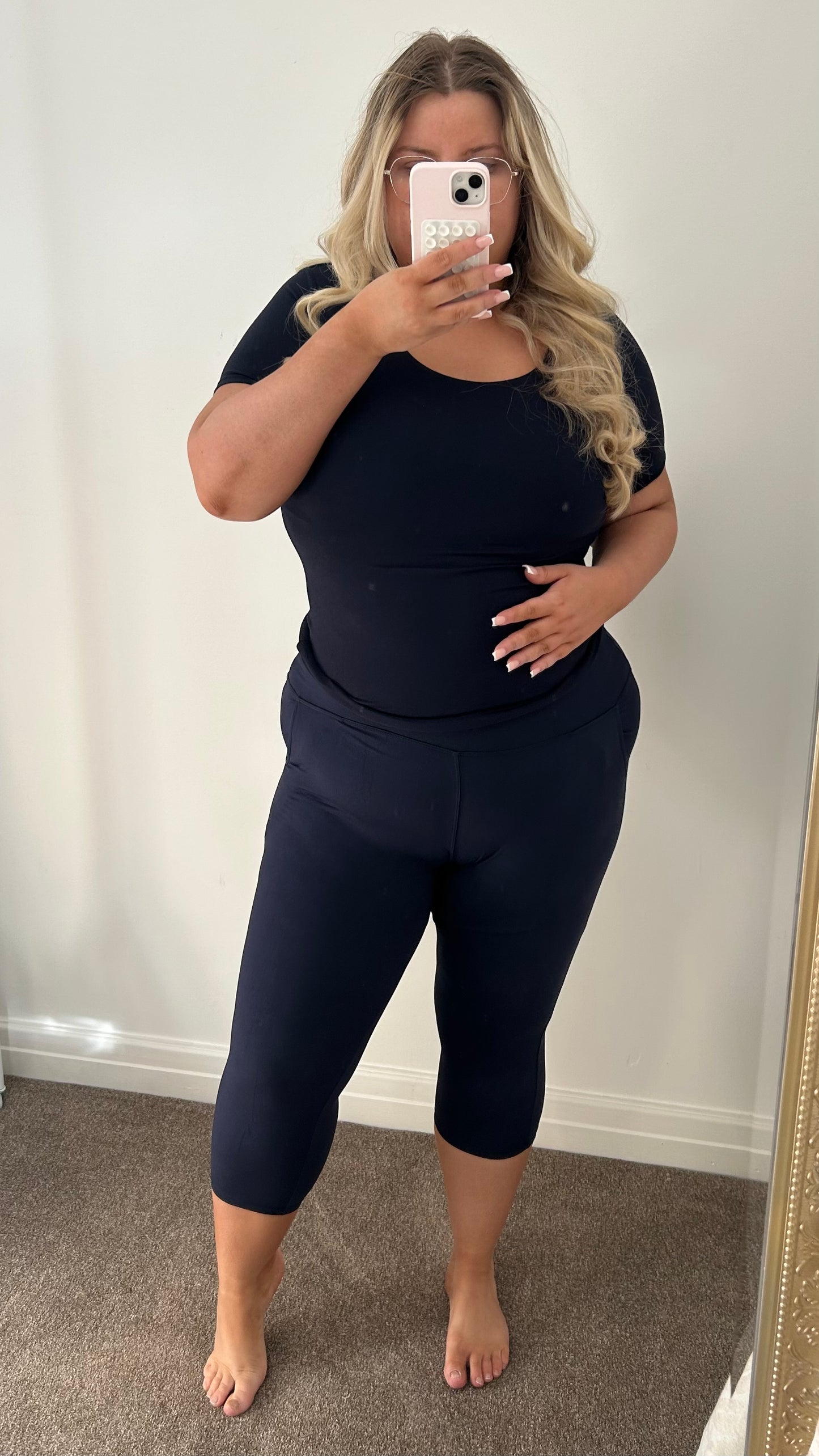 Soft Touch High Waisted Capri Trousers