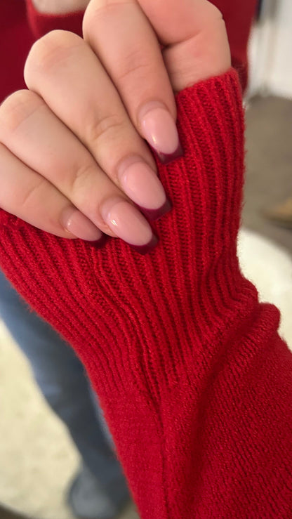 Soft Touch Knit Adjustable Neck Batwing Jumper