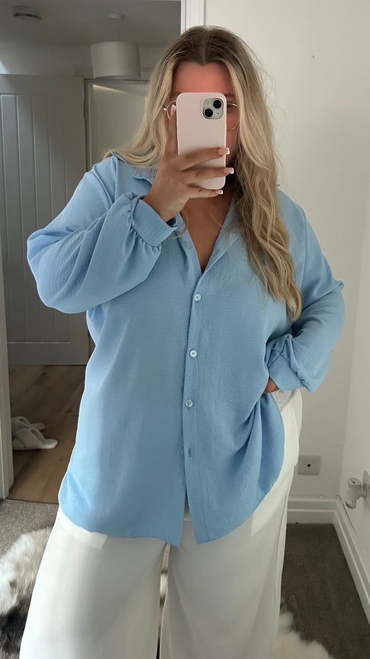 Oversized Flowy Spring Adjustable Shirt