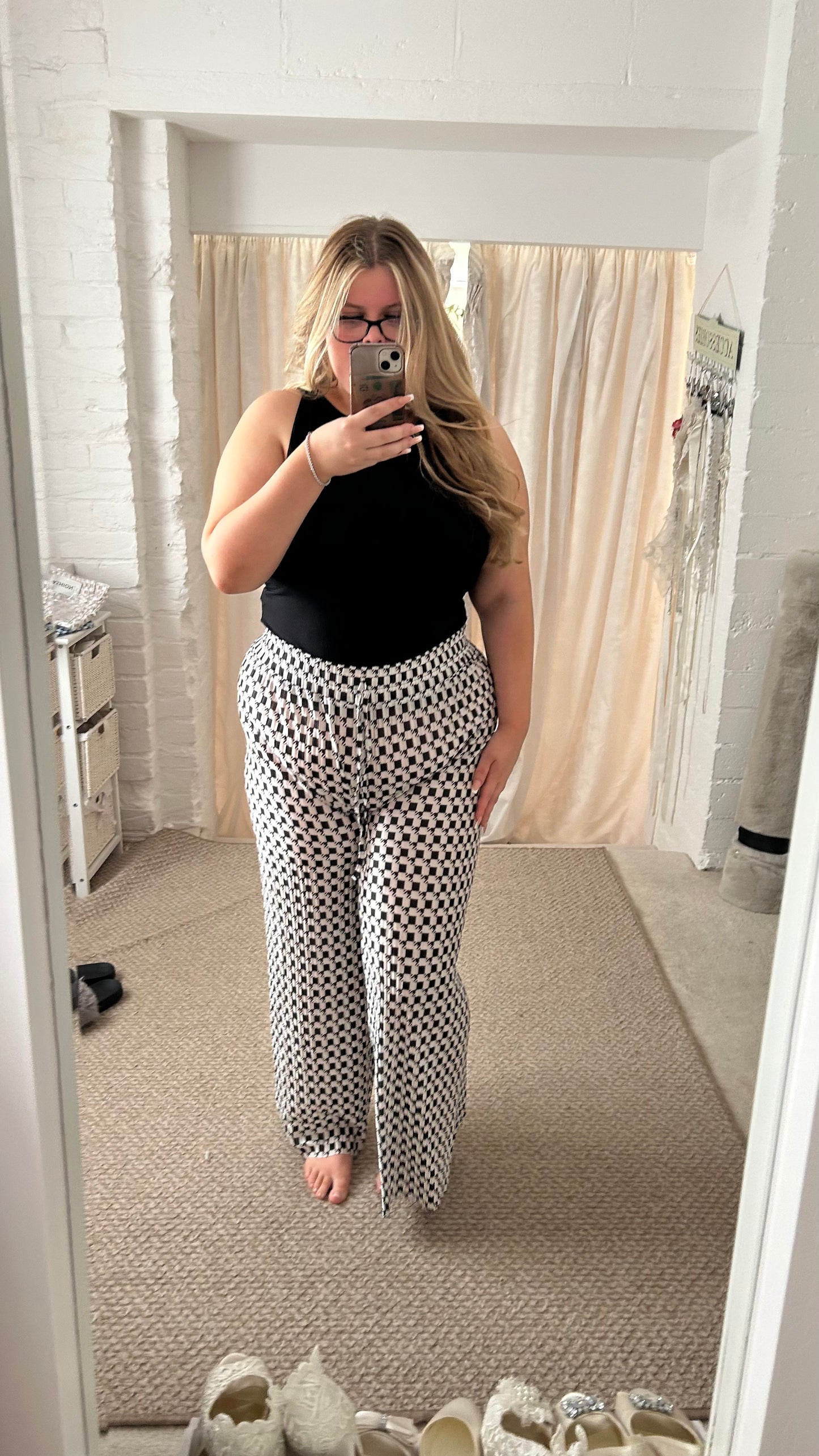 Houndstooth Beach Trousers